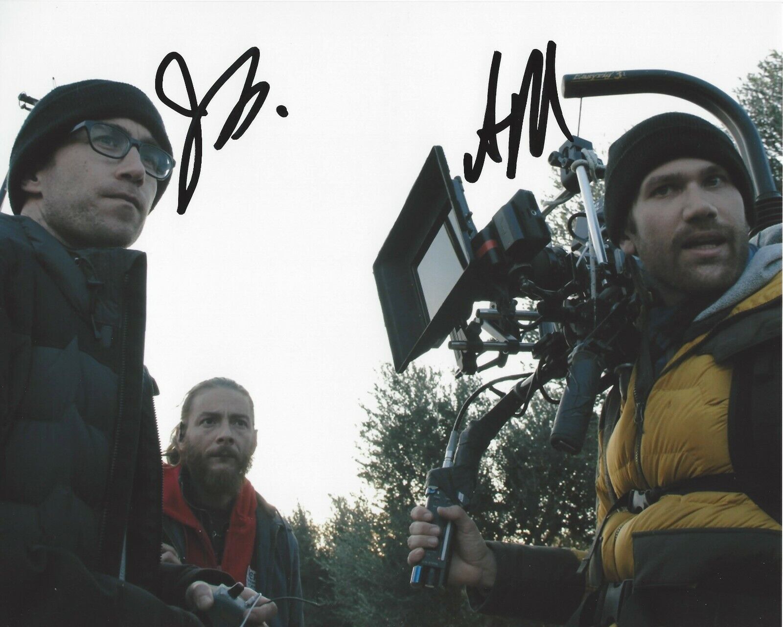 DIRECTOR JUSTIN BENSON AARON MOORHEAD DUAL SIGNED 8x10 Photo Poster painting w/COA SYNCHRONIC