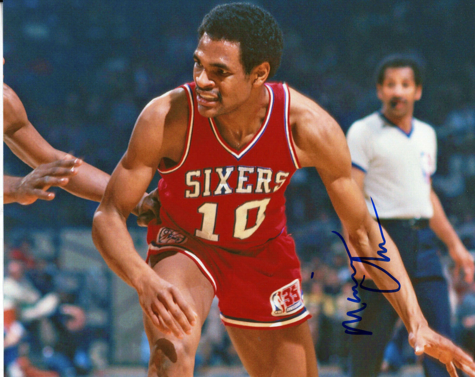 Maurice Cheeks Autographed 8x10 Philadelphia 76ers HOF#S1412