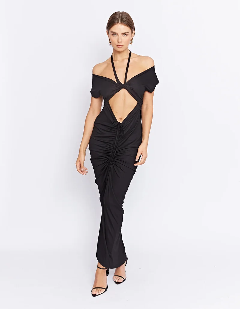 AUGUSTE | RIANNE MAXI DRESS - BLACK