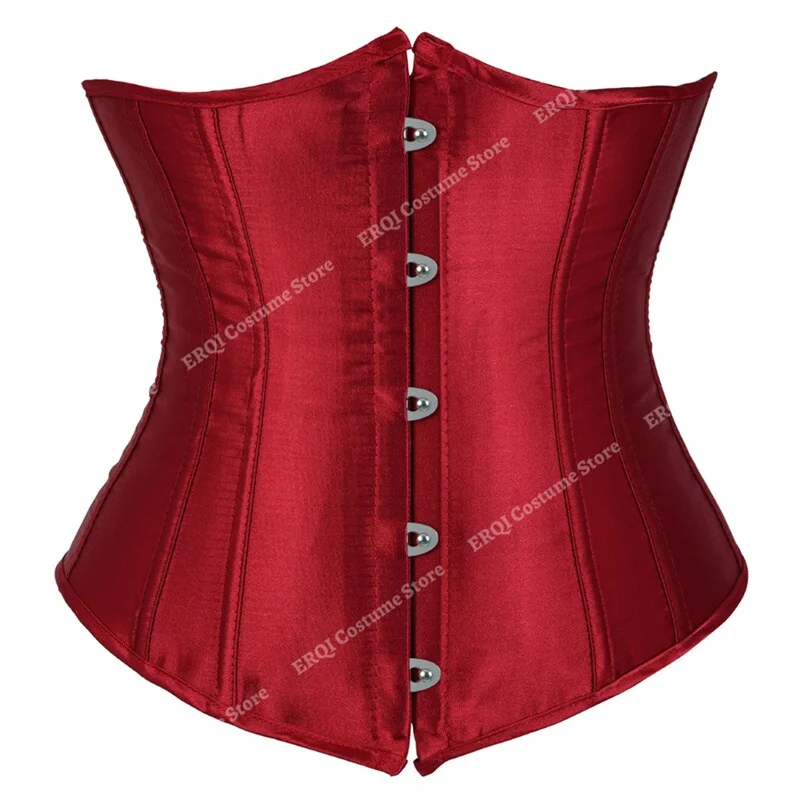 Billionm Corset Sexy Santa Claus Women Corset Plus Size Vintage Christmas Elf Feather Bustier Corset Lingerie