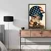Diamond Painting -DIY Round Drill American Soldiers(40x60cm)