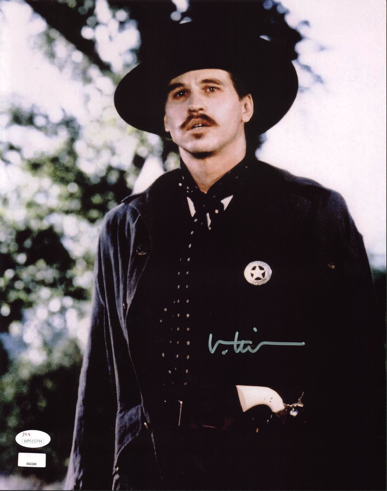 Val Kilmer Tombstone Authentic Signed 11X14 Photo Poster painting Autographed JSA 2