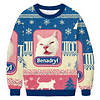Retro Loose Cat Christmas Sweatshirt by Inlyline