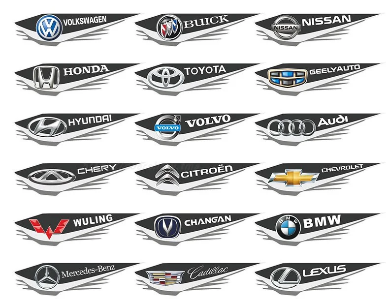 Car logo 3D three-dimensional scratch blocking decorative sticker