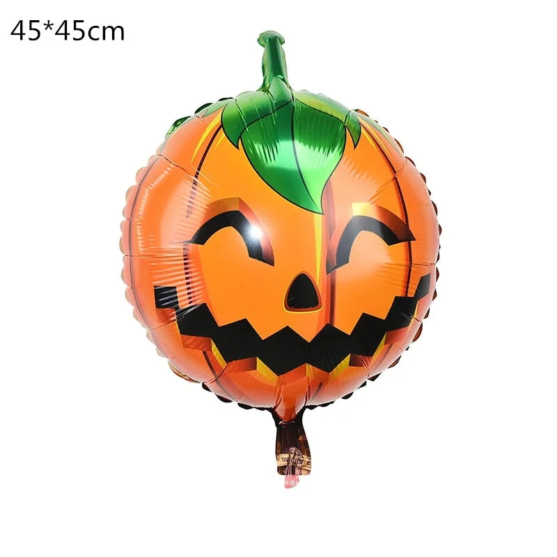 Halloween Pumpkin Ghost Balloons Halloween Decorations Spider Foil Balloons Inflatable Toys Bat Globos Halloween Party Supplies