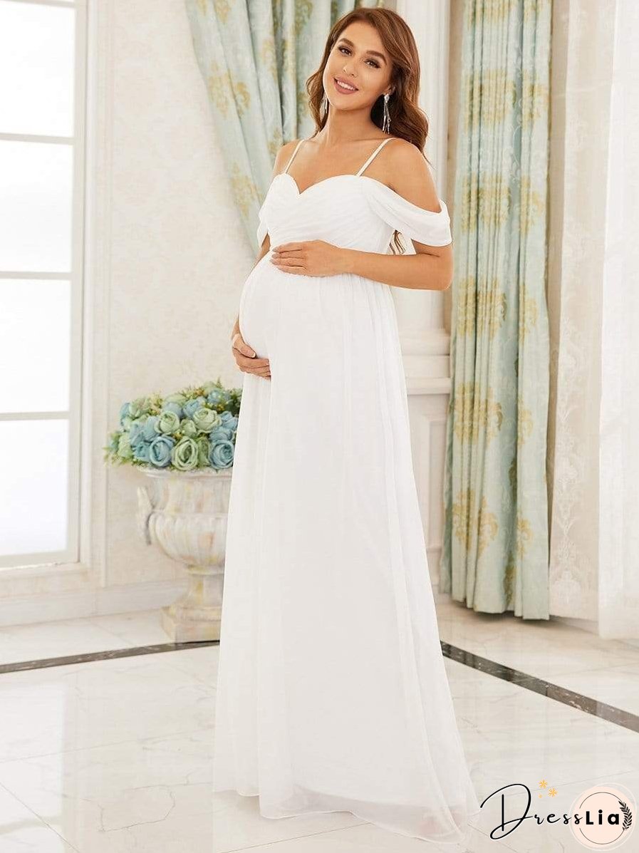 Draped Maternity Dress