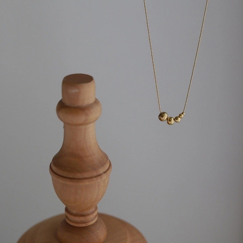 Sweet Minimalist Geometric 304 Stainless Steel 18K Gold Plated Necklace