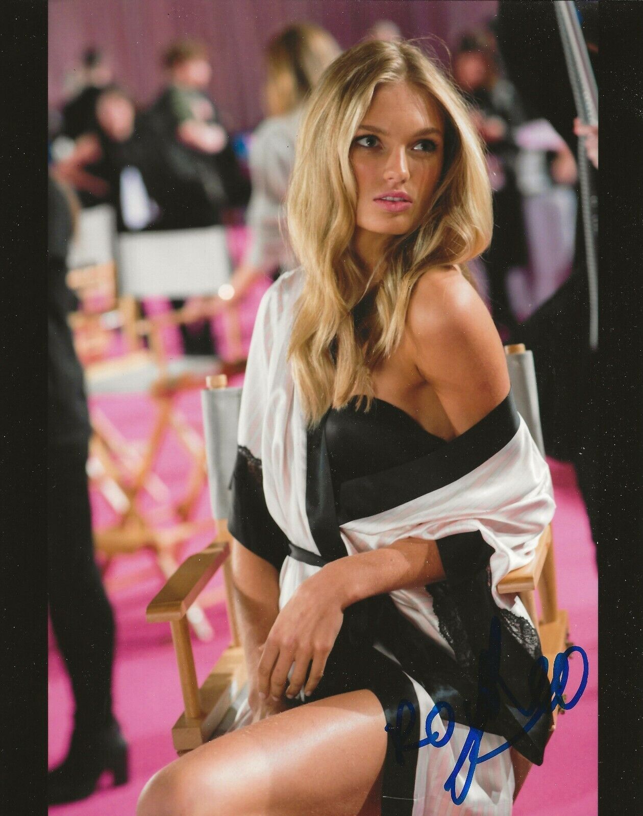 Romee Strijd REAL hand SIGNED Sexy 8x10 Photo Poster painting #4 COA Victoria Secret Angel