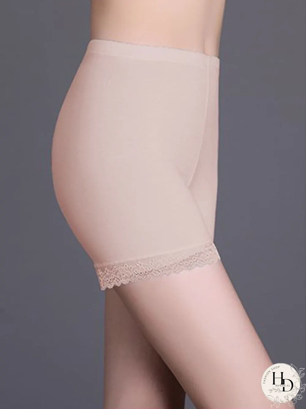 Stretch Lace Stitching Leggings Safety Shorts
