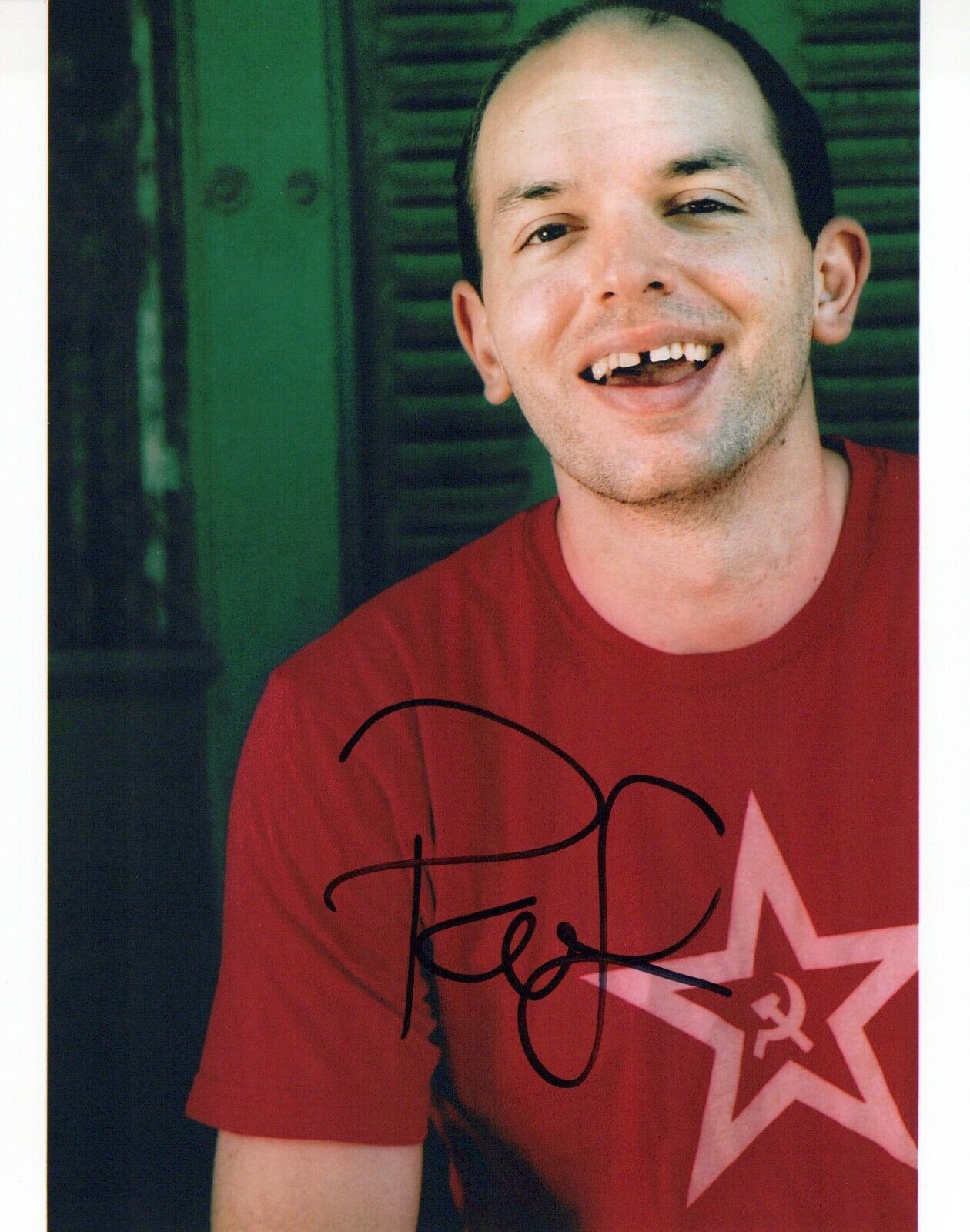 Paul Scheer head shot autographed Photo Poster painting signed 8x10 #5