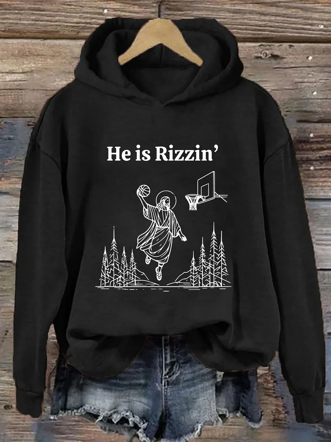 He Is Rizzin' Hoodie