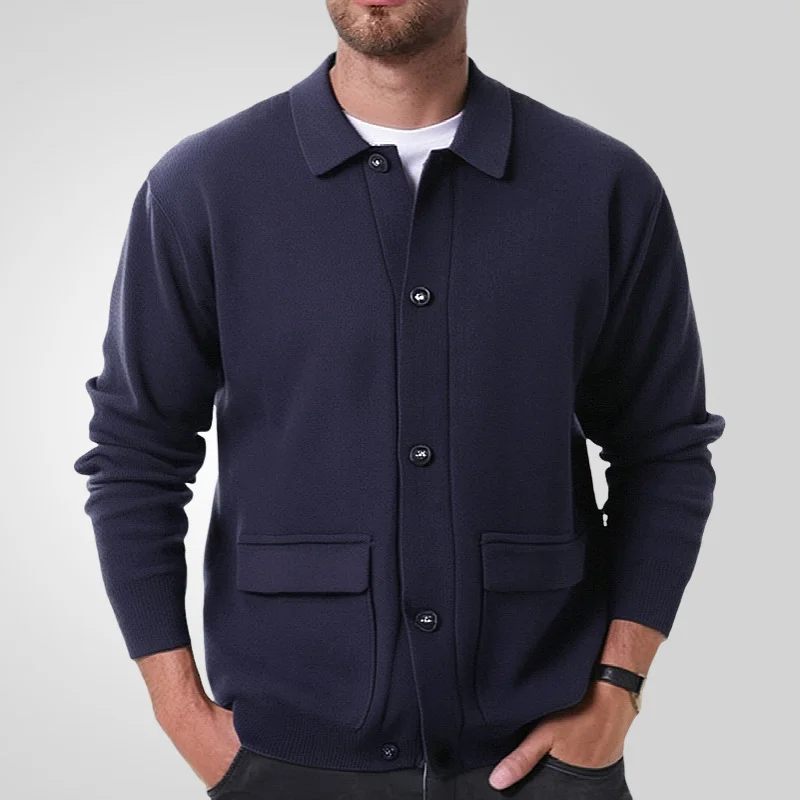 Uveng Uveng Men's High Density 12 Knit Jacket Stereo Three-Dimensional Packed Jacket Shirt SY0070