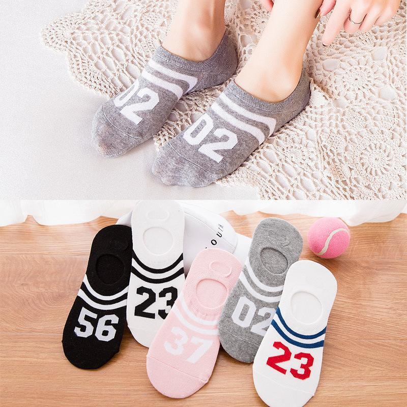 Women's low-top invisible non-slip cotton casual socks