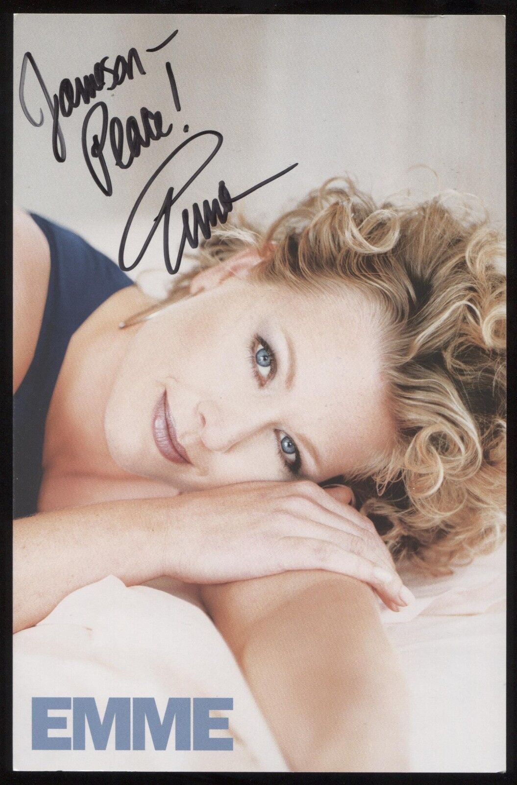 Emme Signed Modeling Brochure Autographed Photo Poster painting Pamphlet Signature Model