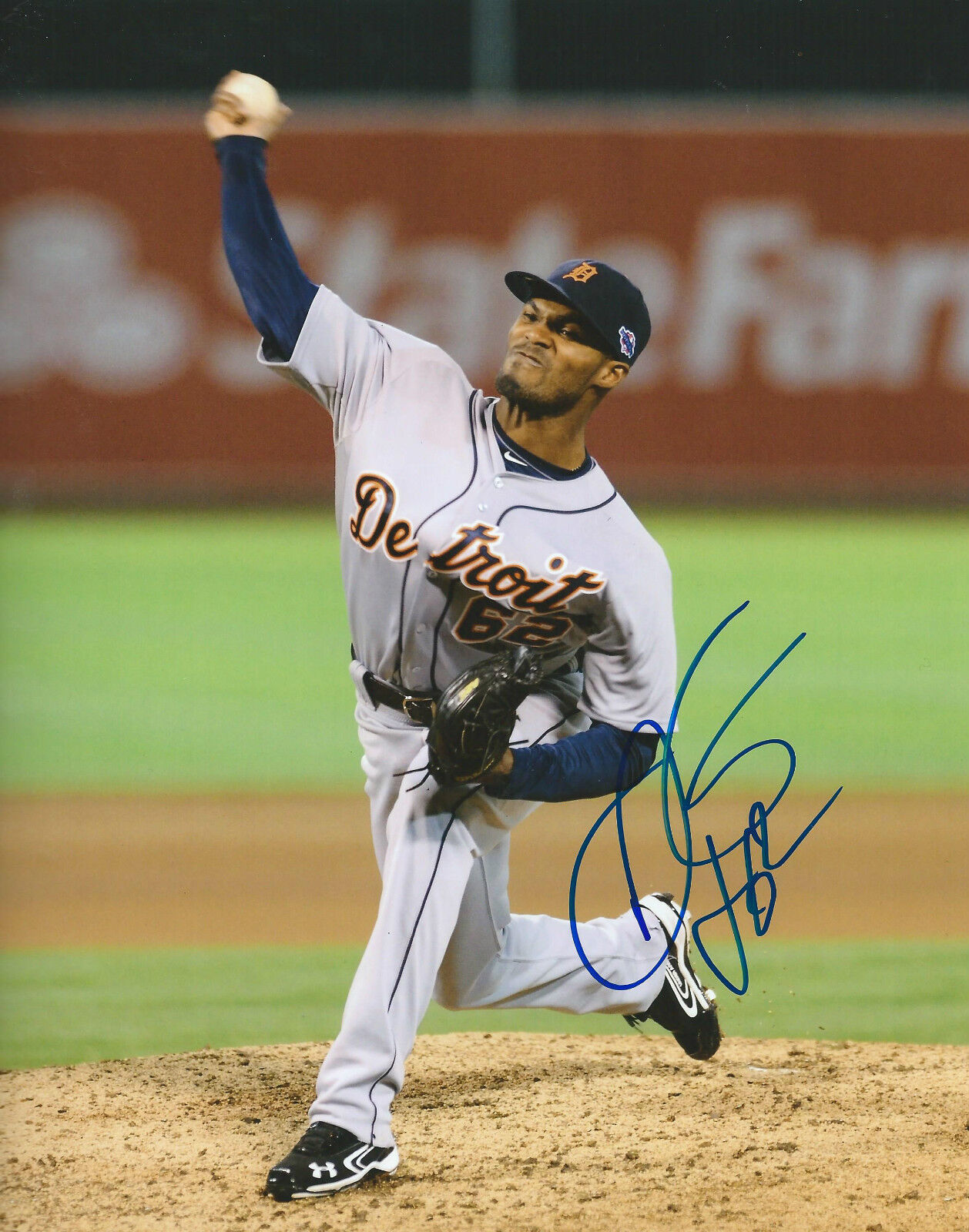 **GFA Detroit Tigers *AL BURQUERQUE* Signed 8x10 Photo Poster painting A1 COA**