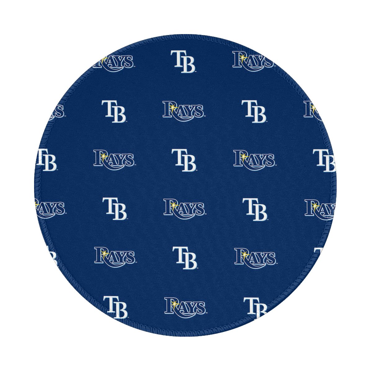 Tampa Bay Rays Icons Pattern Non-Slip Rubber Round Mouse Pad