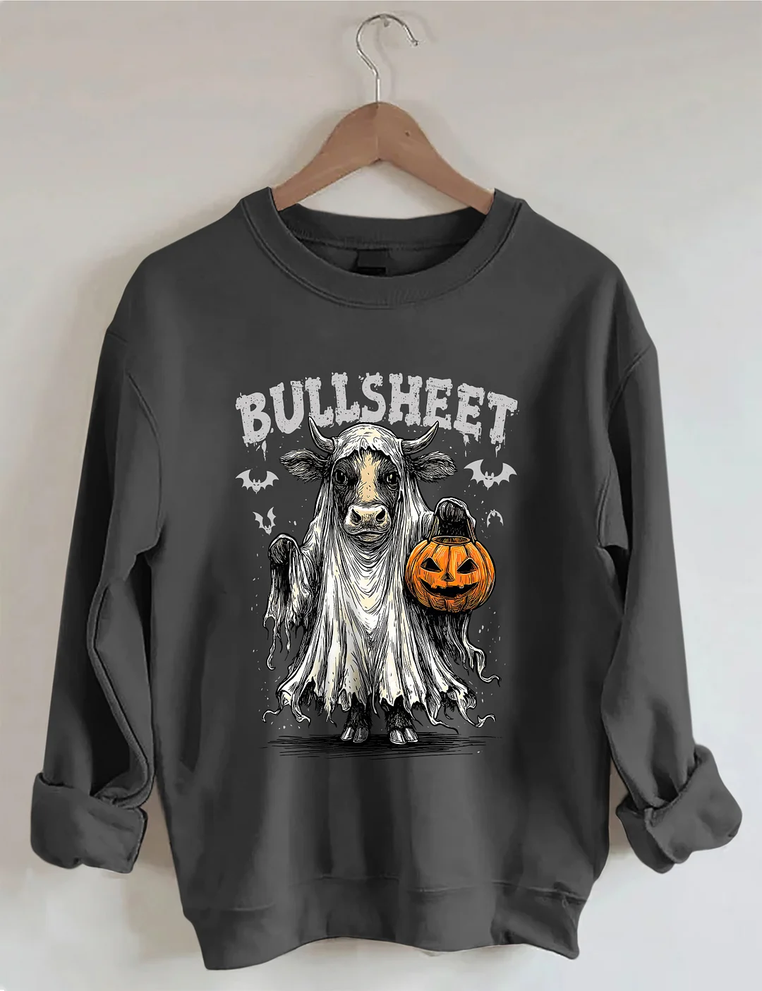 Retro Bullsheet Halloween Sweatshirt