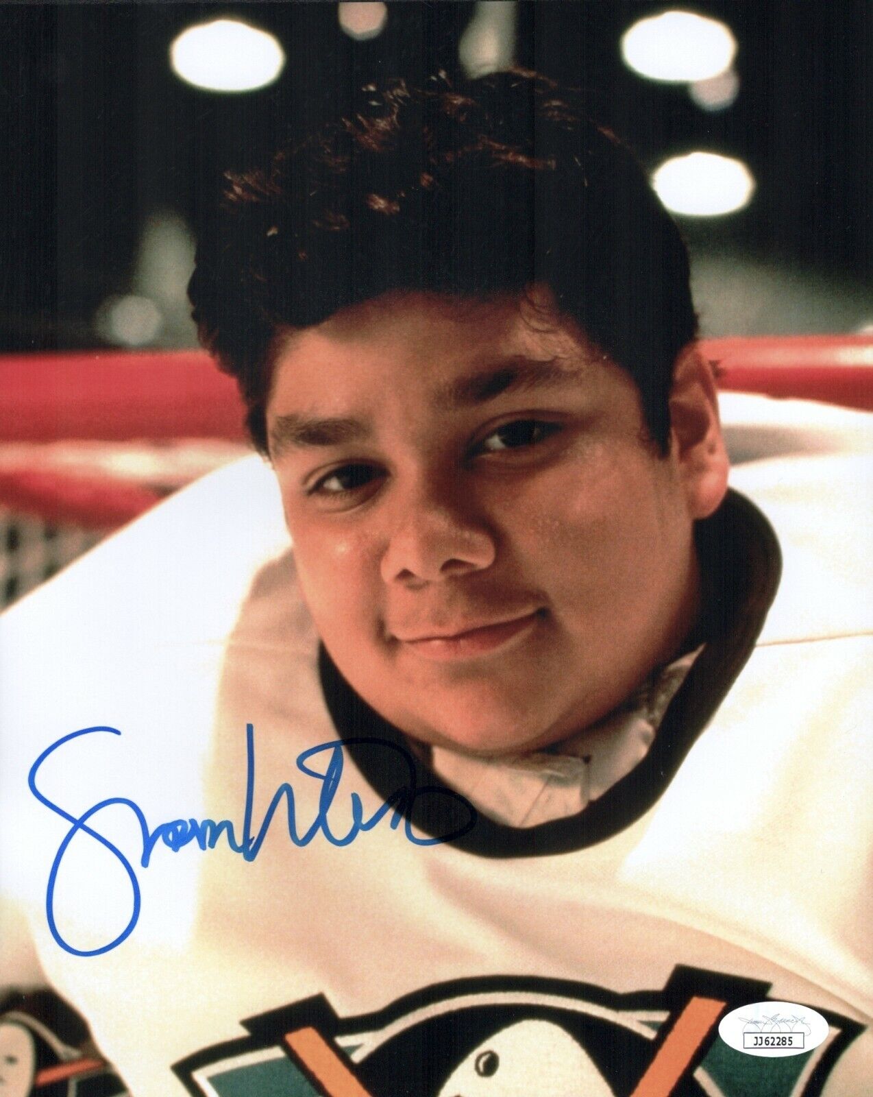 SHAUN WEISS Signed 8x10 Photo Poster painting Greg Goldberg The Mighty Ducks #33 COA JSA Cert