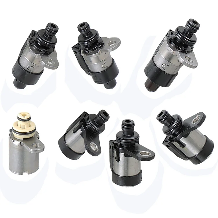 Silscvtt 7pcs Transmission Solenoid Valve 63431A-U Replacement for RE5R05A Nissan Infiniti Hyundai Datsun 02-UP RE5R05A