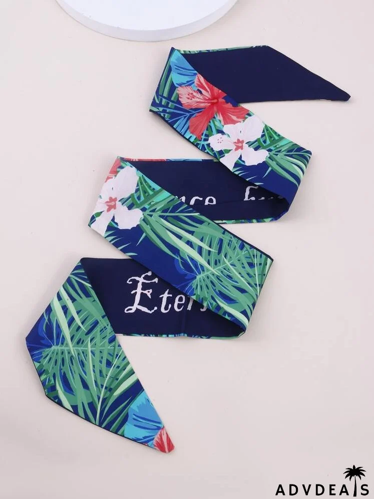 Flower Print Hair Band