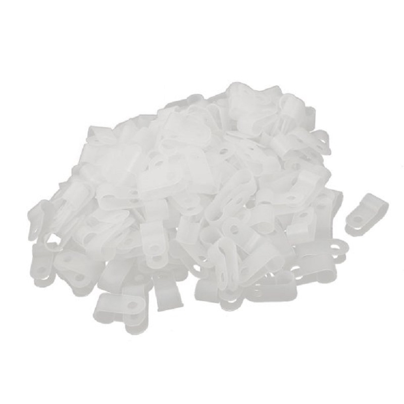 

200pcs Nylon R Type Cable Clamp Cord Management Wire Holder Organizer Clips, 501 Original