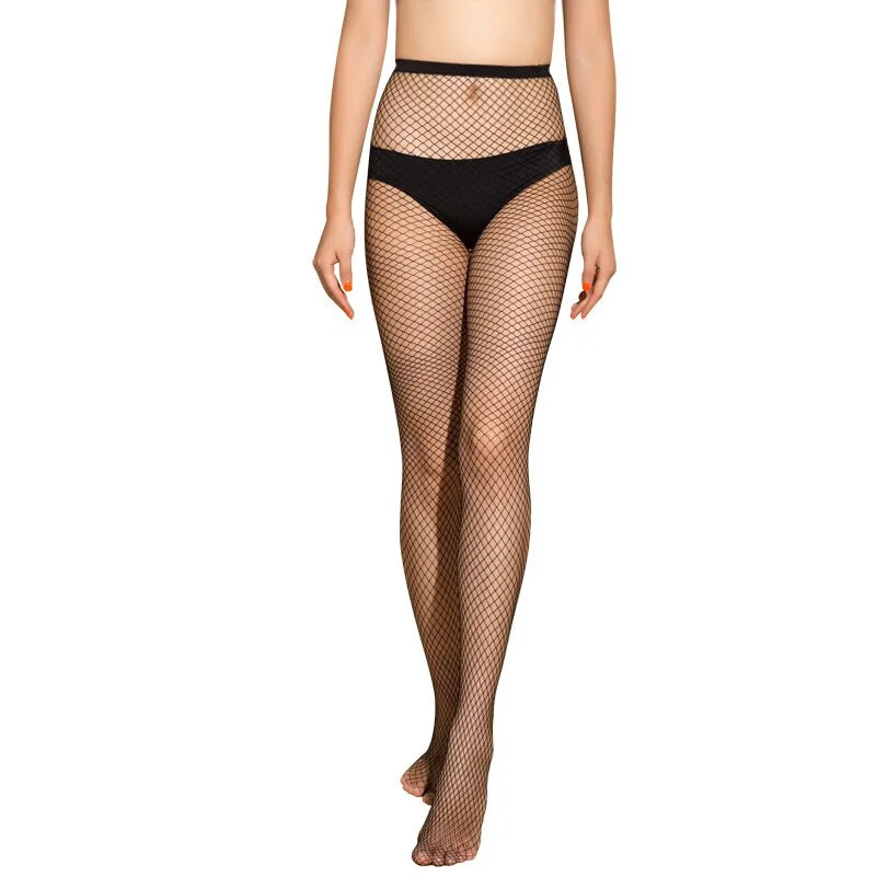 1 Pcs Sexy Stay Up Thigh High Tights Fishnet Mesh printed Punk with tattoo Stretch black gothic Pantyhose For Women ladies