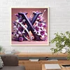 uk.everydayedeals (Limited Stock)Diamond Painting - Full Round - Lily Flower Letter X  (40*40cm)