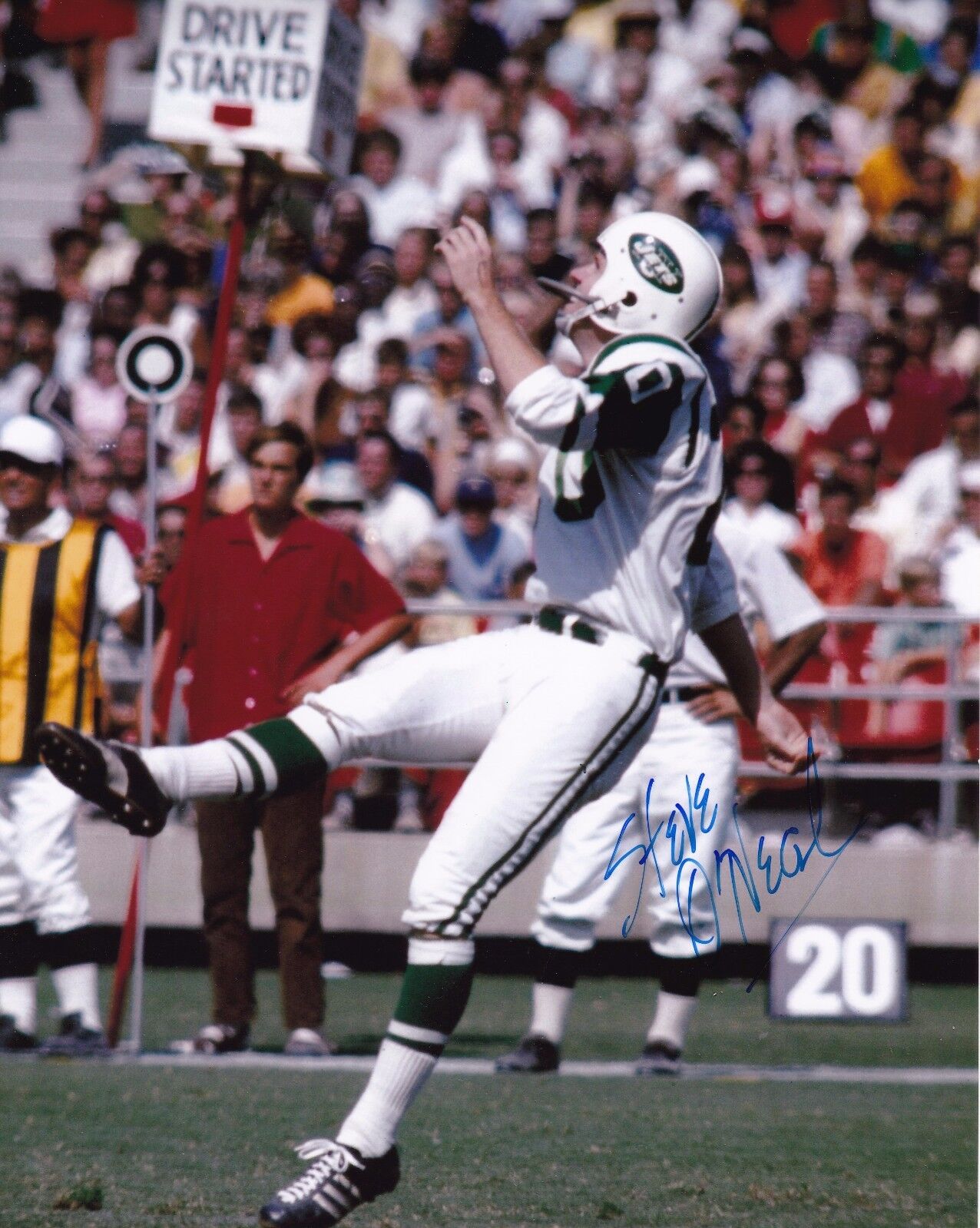 Steve O'Neal autographed 8x10 New York Jets  Shipping