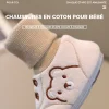 Chaussures d'hiver antidérapants pour bébé 100% coton