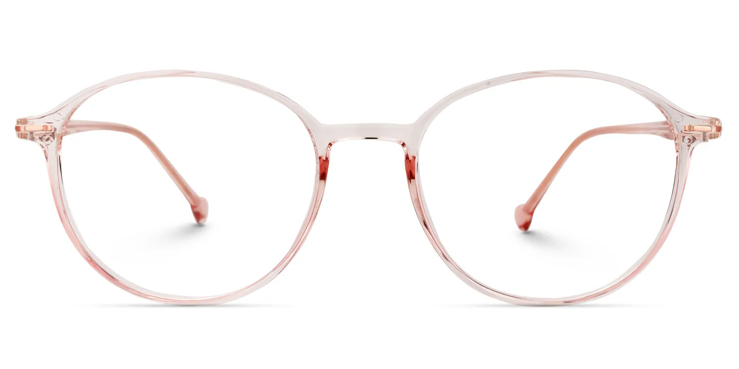 Calder Rosa Rund Brille Rosa