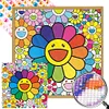 >SALE<5D DIY Full Round Drill Partial AB Diamond Painting Happy Flower Decor 50x50cm