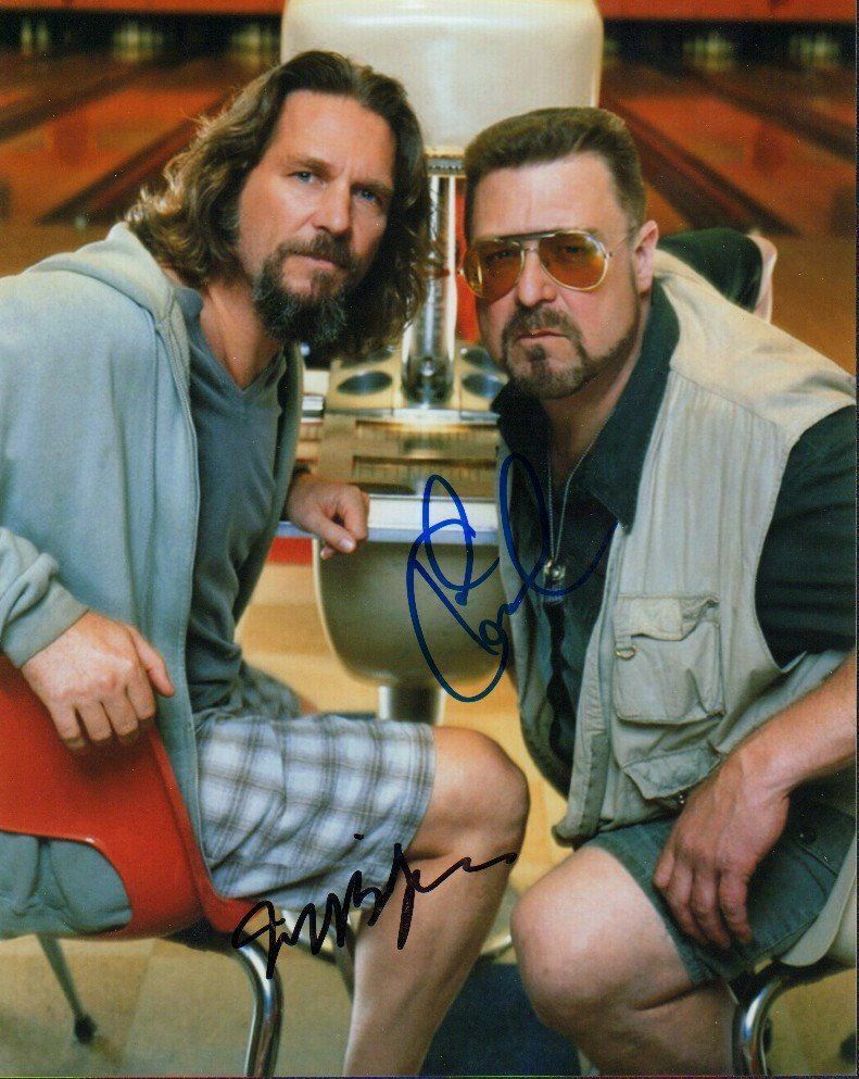 JOHN GOODMAN & JEFF BRIDGES Signed Photo Poster paintinggraph - Film Actors - Preprint