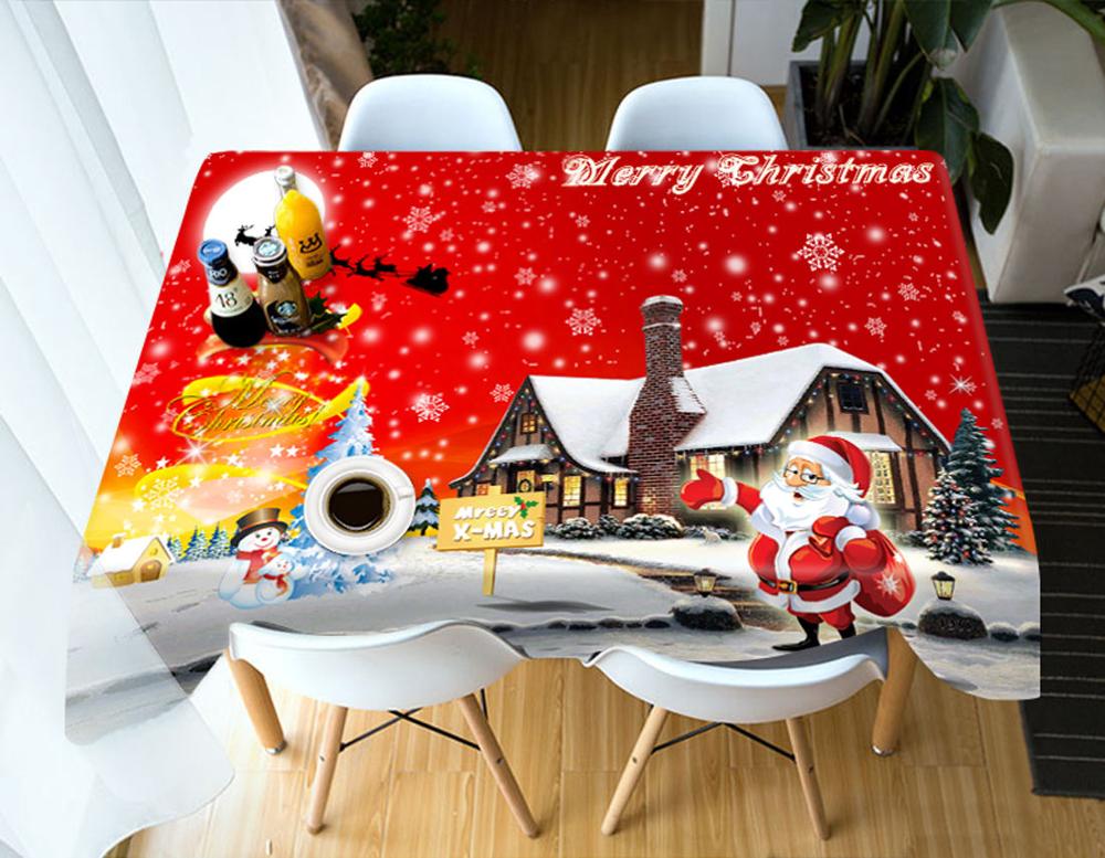 

Red Christmas Tree - 3D Tablecloth, 140*140cm, 501 Original
