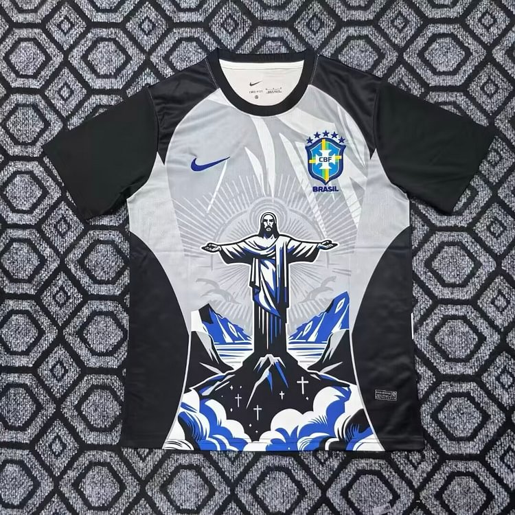 2026-27 Brazil Goddess Color-Blocked Grey Jersey - Fan Edition