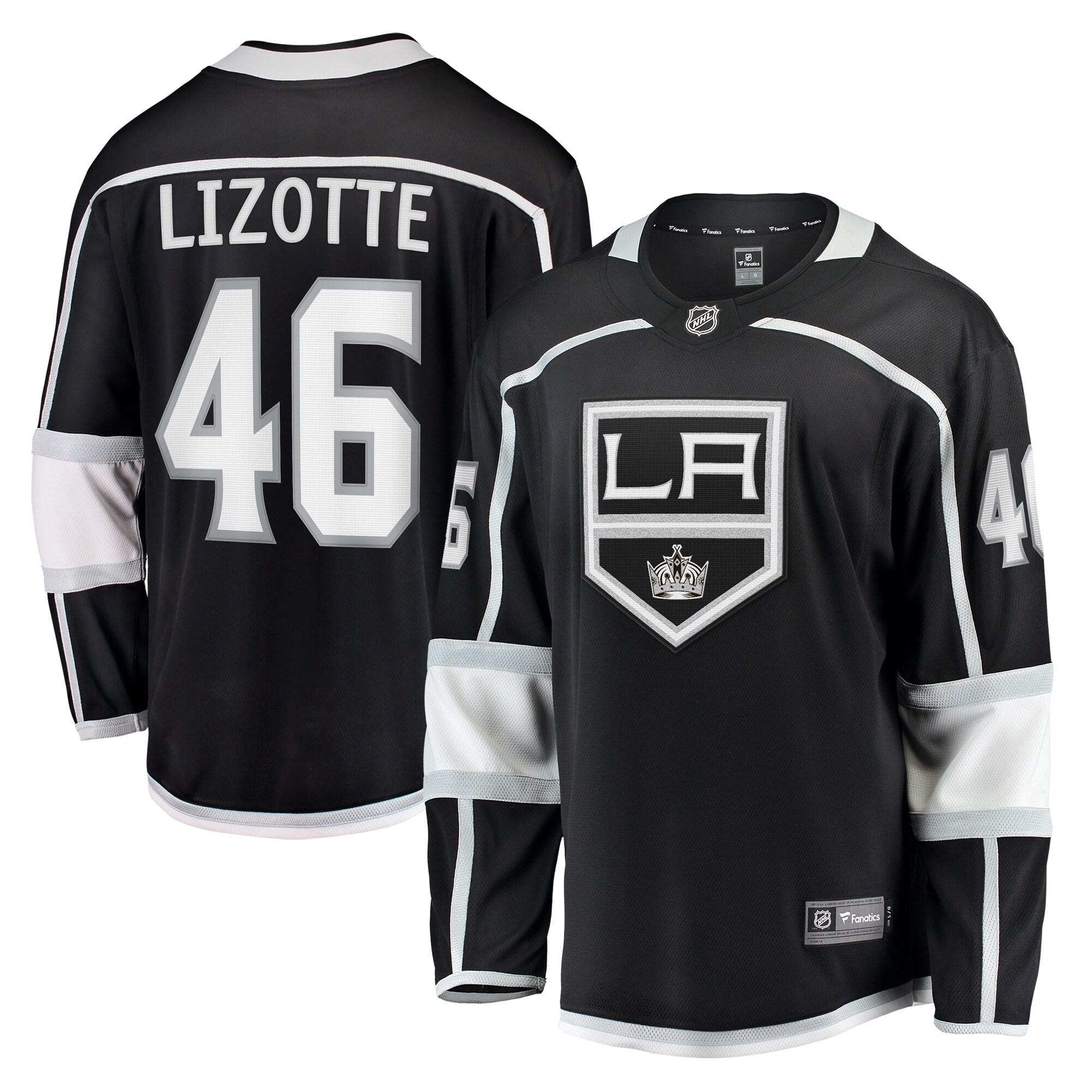 Blake Lizotte Los Angeles Kings Fanatics Home Breakaway   Jersey &ndash; Black mysite