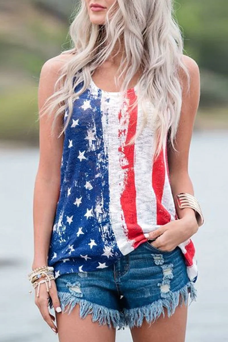 Abebey Independence Day Printed Tank Top