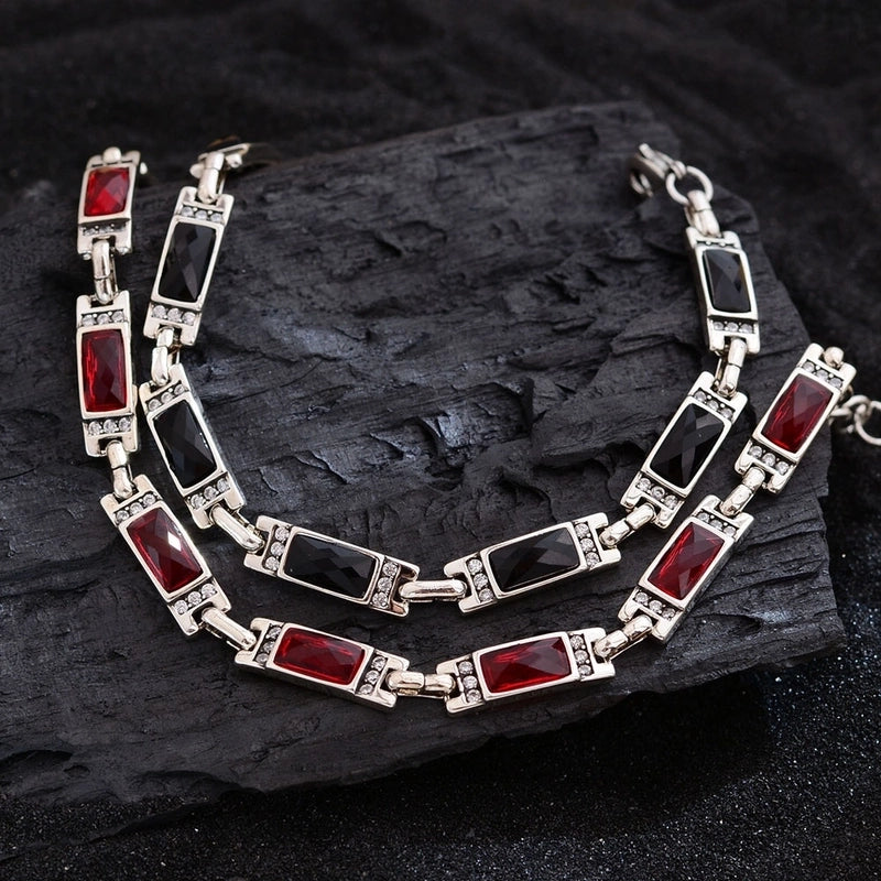 Elegant Luxurious Streetwear Crystal Copper Bracelets