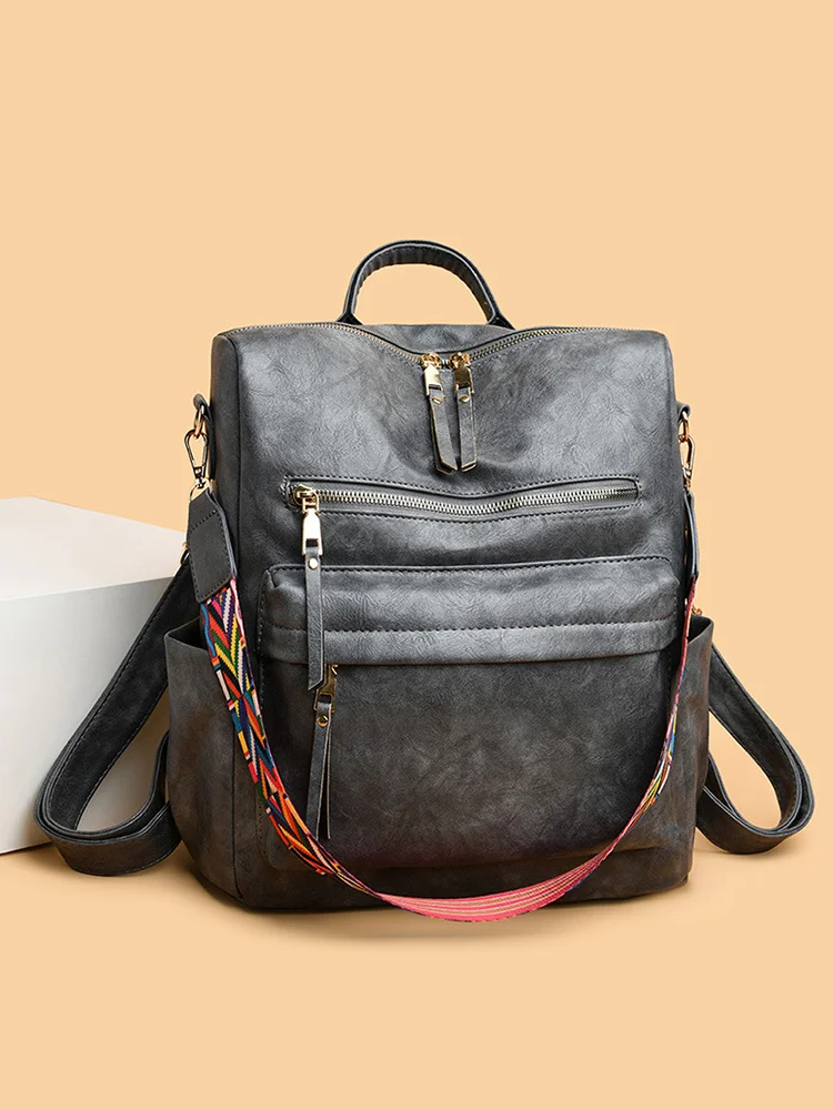 Boho Strap Utility Big Backpack