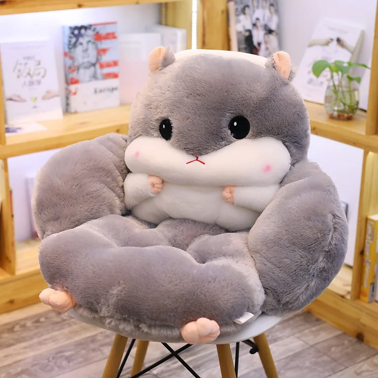 Cute Plush Hamster Seat Cushion