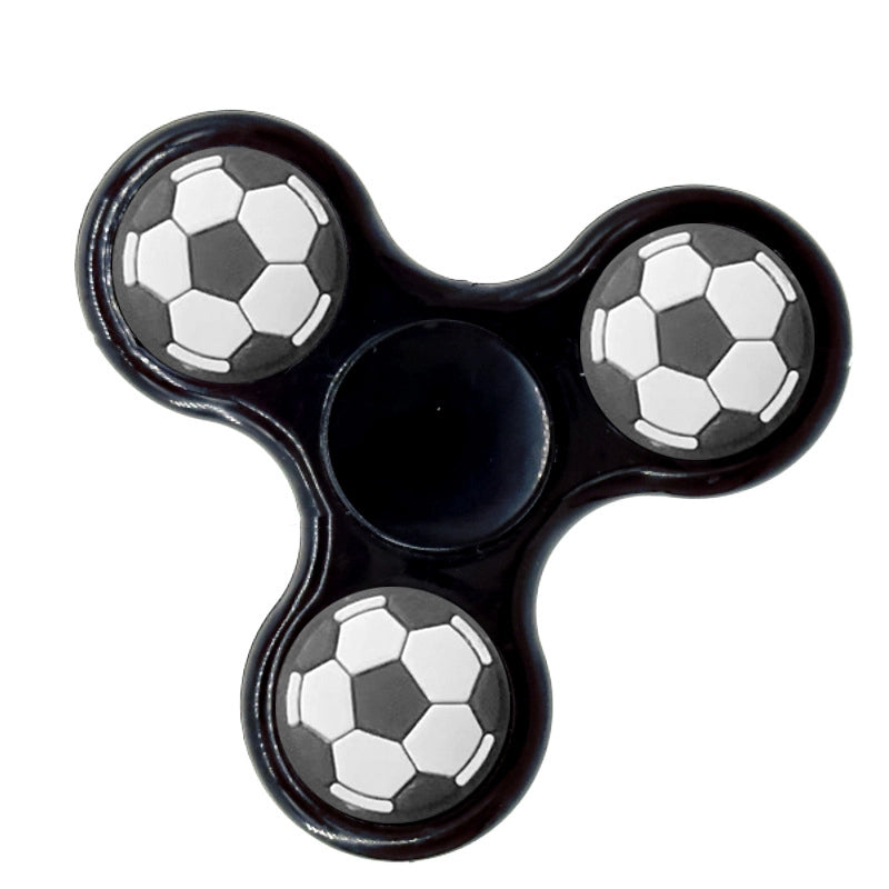 Fashion Solid Color Three-leaf Bracket Fingertip Gyro Toy