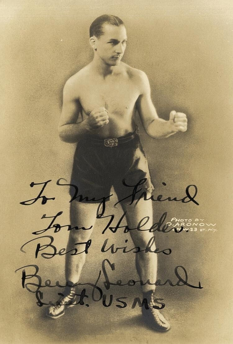 BENNY LEONARD Signed Photo Poster paintinggraph - World Lightweight BOXING Champion - Preprint