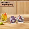 2pcs DIY Rustic Lavender Gnomes Diamond Painting Ornaments