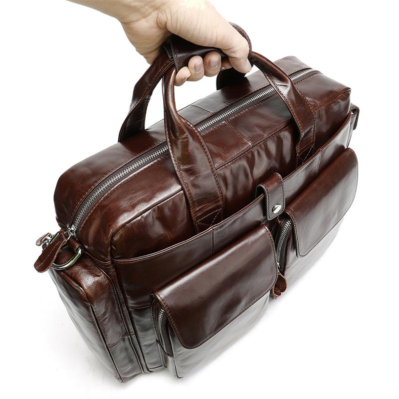 Men's Business Large-Capacity Business Trip Briefcase Durable Handbag Crossbody Bag