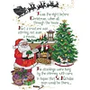 Merry Christmas-14CT Stamped Cross Stitch 32*45cm/12.6*17.72in(Brand)