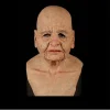 Masque d'Halloween de vieil homme/femme
