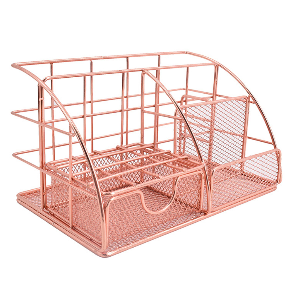 

Desk Storage Rack Shelf Student Stationery Office File Basket Supply (B), 501 Original