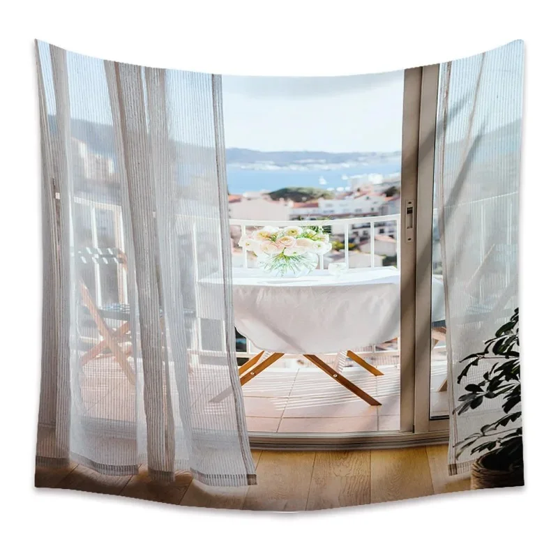 Nigikala scenery wall background cloth Nordic theme home decoration hanging cloth living room bedroom dormitory tapestry 230x150cm