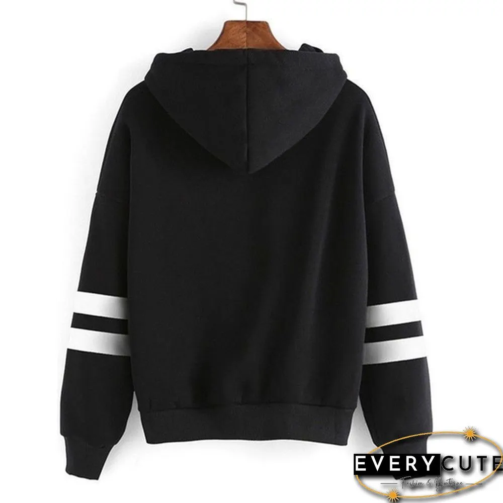 Heartbeat Line Printed Hoodies For Women Fashion Casual Graphic Creative Personalized