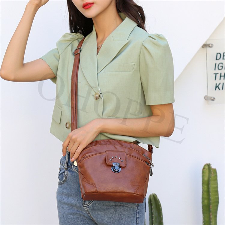 Soft Leather Small Women's Shoulder Messenger Bag