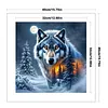 Wolf-11CT Counted Cross Stitch 40*40cm/15.75*15.75in